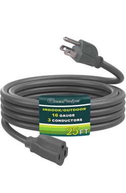 25’ Indoor/Outdoor Extension Cord – Like New