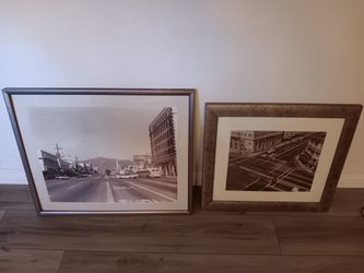 Photographic wall art frames 1957.  Glendale and San Francisco