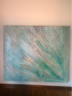 Ocean God Painting textured mix medium