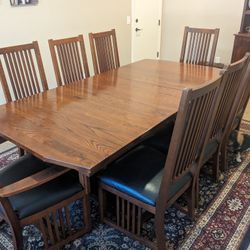 Large Mission Style Dining Table