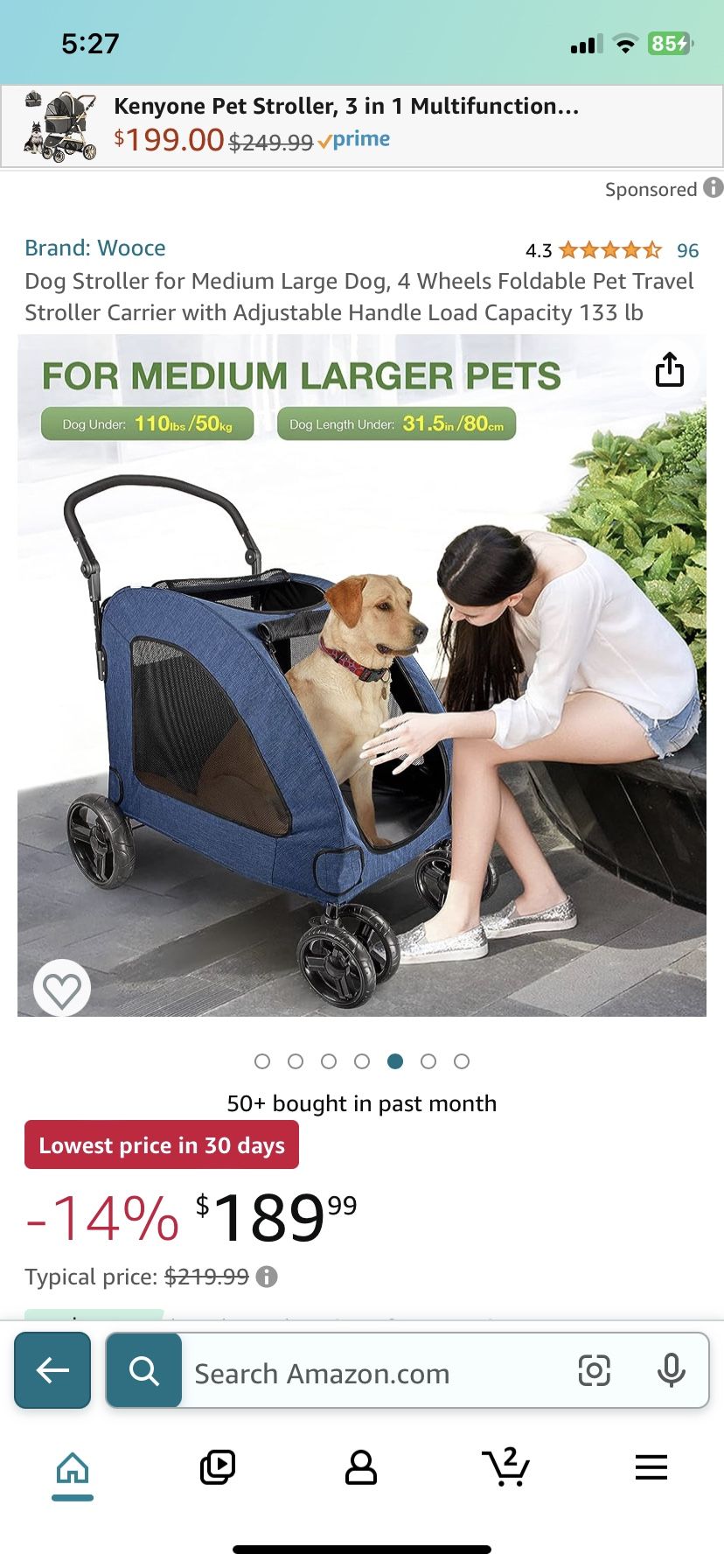 $99 Dog Stroller - Purchased On Amazon - Used Once