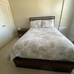 Full Size Bed Frame & Mattress & Box Spring