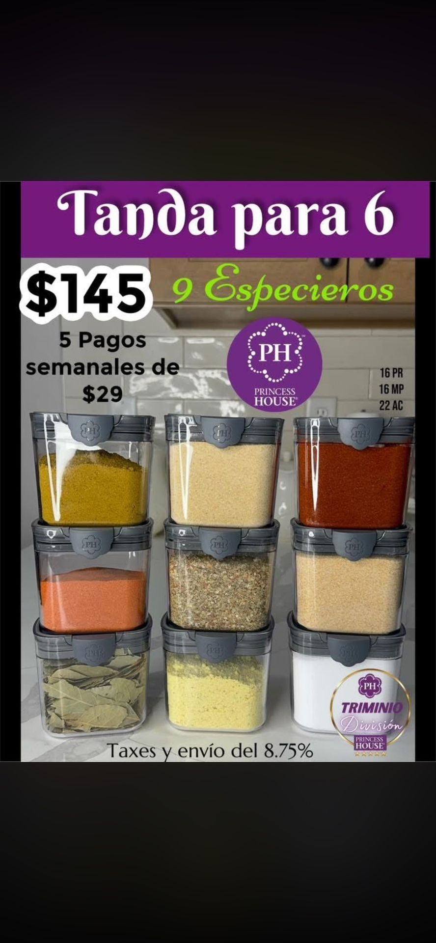 Especieros Princess House