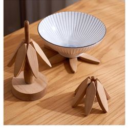 Wooden Placemats for Serving Hot Dishes, Tree Tripods, Tree Coasters, Wooden Placemat Trays and Wooden Plate Sets, Unique Wooden Tree Designs, Hot Pot