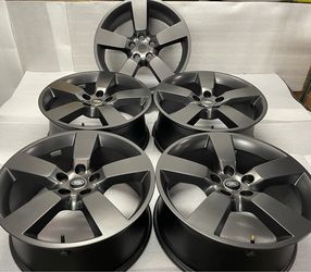 22 inch Defender Style Matt Gunmetal (5) Wheels with Tires Land Rover