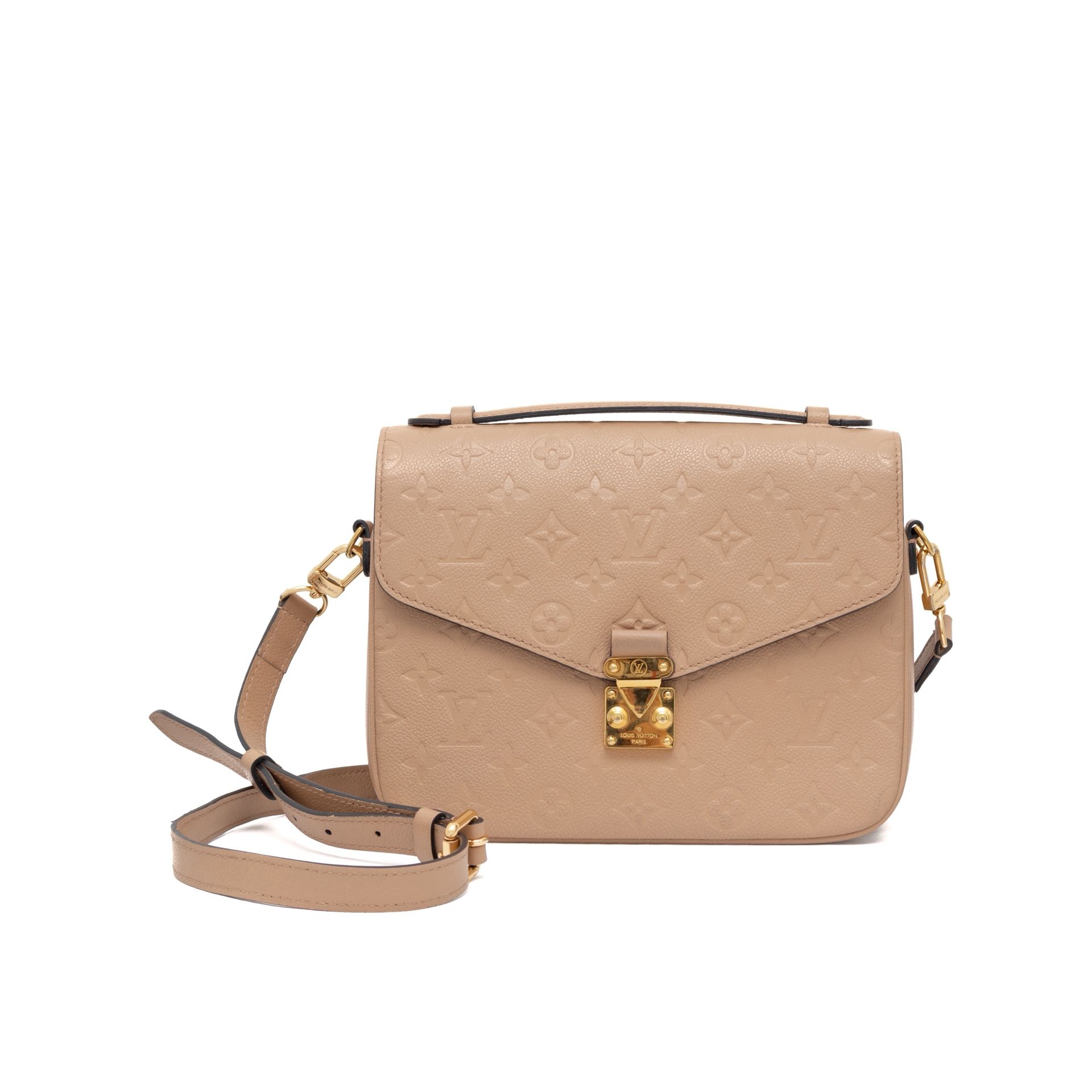LOUIS VUITTON LV GHW Pochette Metis 2 Way Bag M44881 Monogram Empreinte Beige