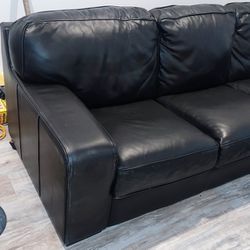 Modern Italian Leather Couch  