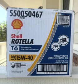 Shell Oil SAE 15W-40 T6 Synthetic heavy duty