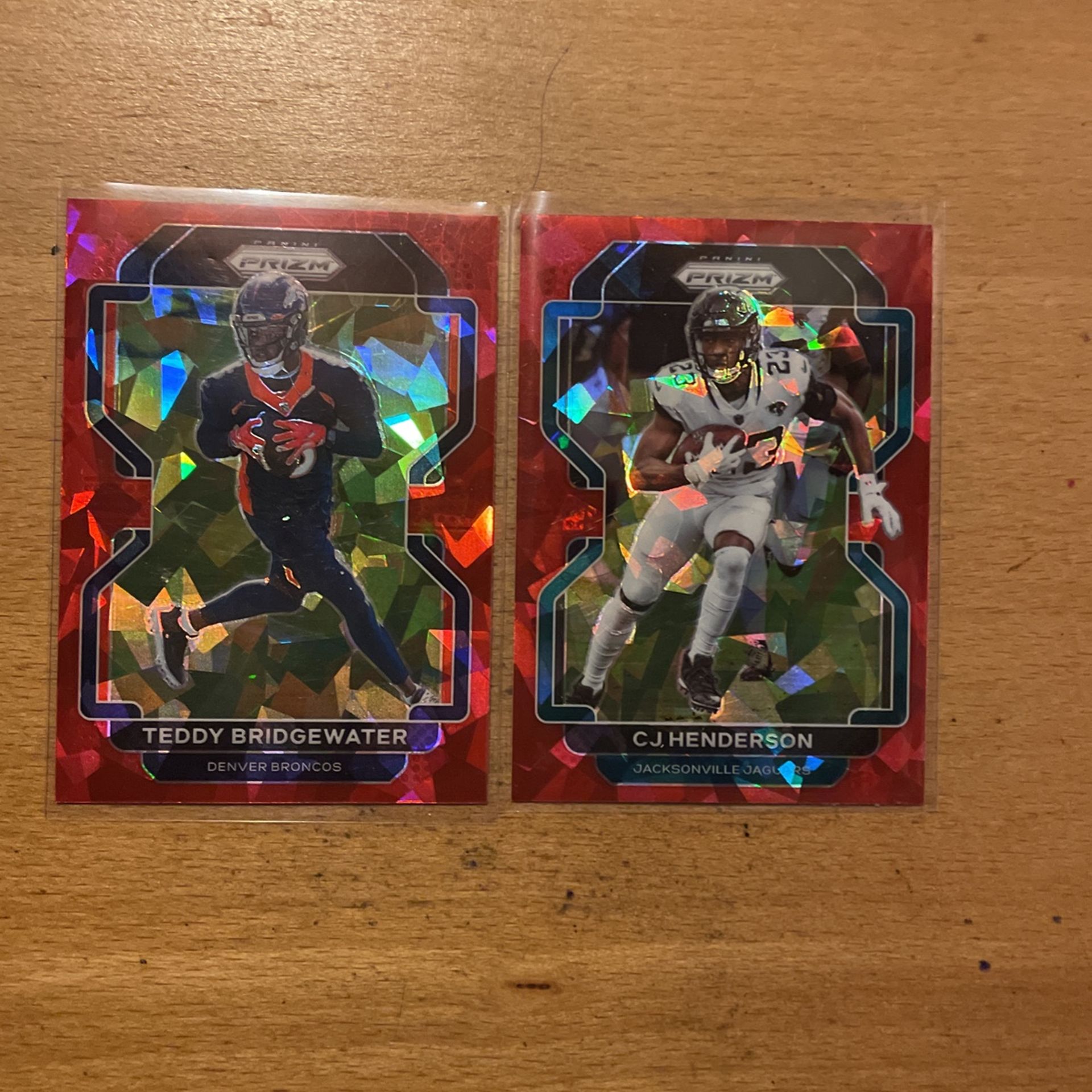 2021 PRIZM LOT OF 2 RED ICE CARDS