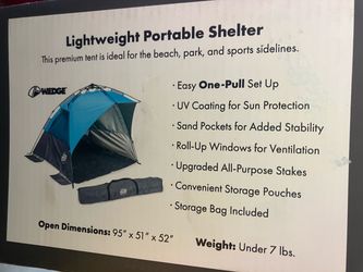 EZ-Up wedge tent