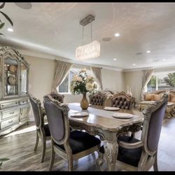 Dining Table And China Cabinet 
