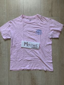 Obey Light Pink w/ Blue Rose Design, Medium