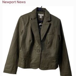 Leather Jacket-Brand New With Tags Newport News 