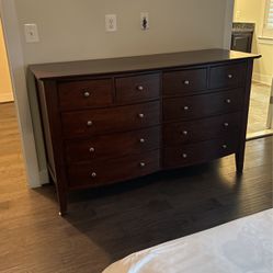 Wooden Dresser With Ample Storage Space