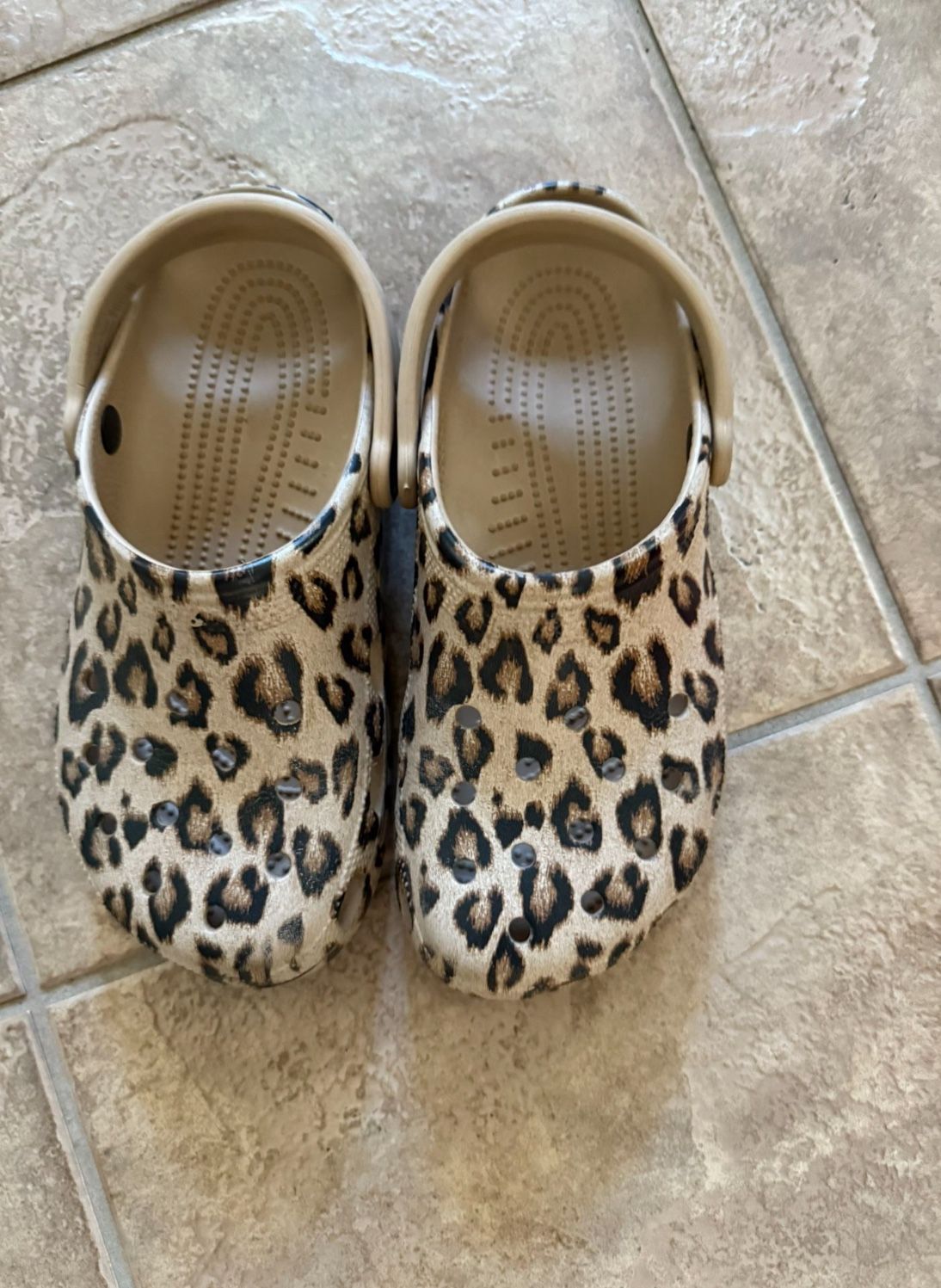 Leopard crocs