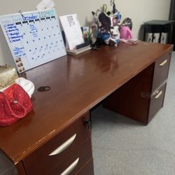 Large brown Office Desk