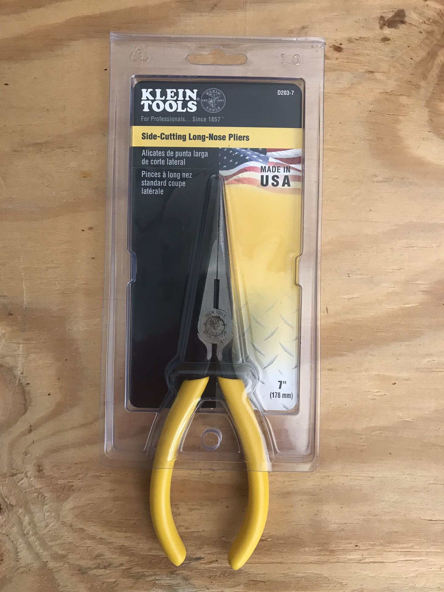 Klein Tools Side-Cutting Long-Nose Pliers