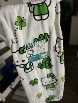 Hello Kitty St. Patrick’s Day Blanket