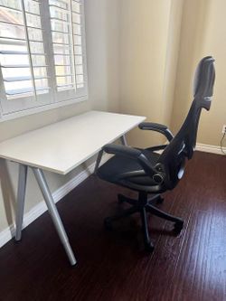 Study Desk and Mesh Office Chair Set
