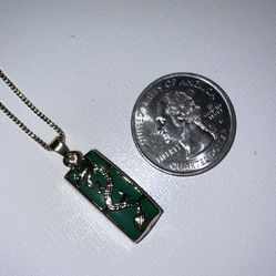 Jade Dragon Necklace 