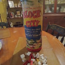 Vintage 1950s Block City Building Blocks