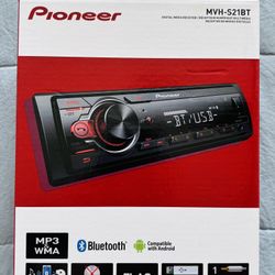 Pioneer Single Din Bluetooth Stereo 