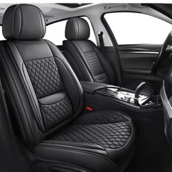 Seat Covers Full Coverage,Waterproof Car Seat Covers Full Set Leather Car Seat Protector Automotive Seat Covers Universal Vehicle Cushion Cover Fit fo