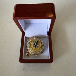 Golden Knights Ring Necklace
