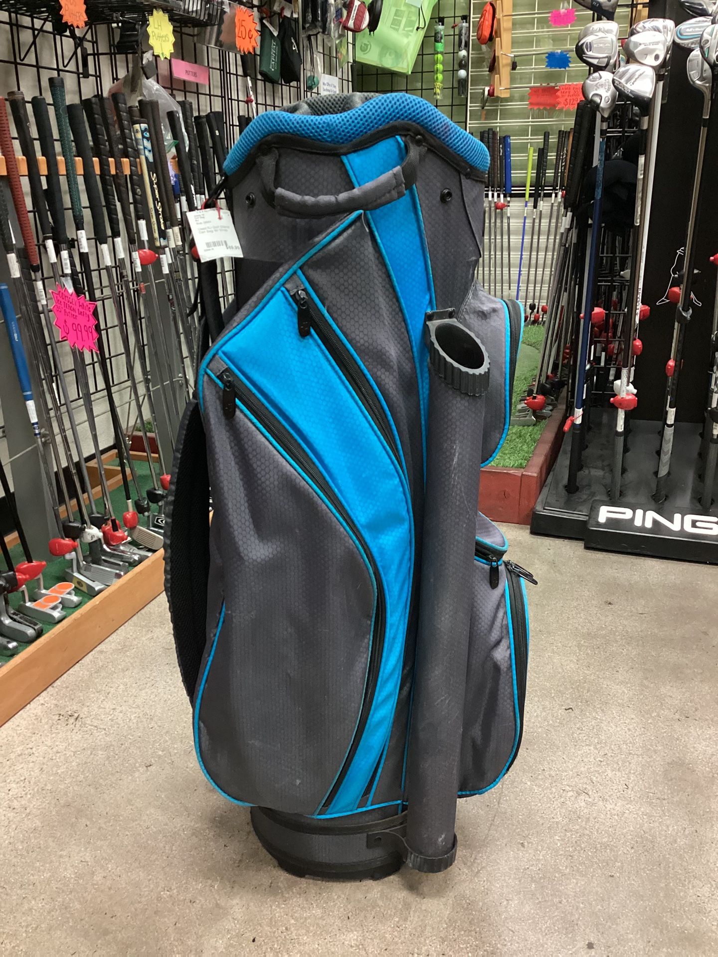 Used RJ Golf Stand Cart Bag W/ Strap (Read Description)