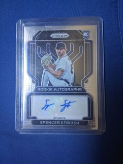 Spencer Strider Rookie Autographed card