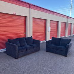 Modern Gray Sleeper Sofa Set 
