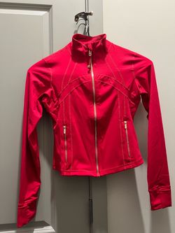 Lululemon Red Define Jacket and Leggings Set