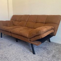 Brown Futon Couch Sofa Sectional Loveseat Chaise Chair