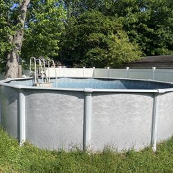 18 Feet Round Pool With Stairs