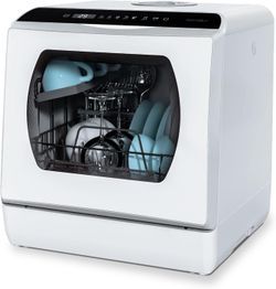 Countertop Dishwasher, 5 Washing Programs Portable Dishwasher #2792Z R9