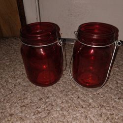 Jar Glass Candle Holder 