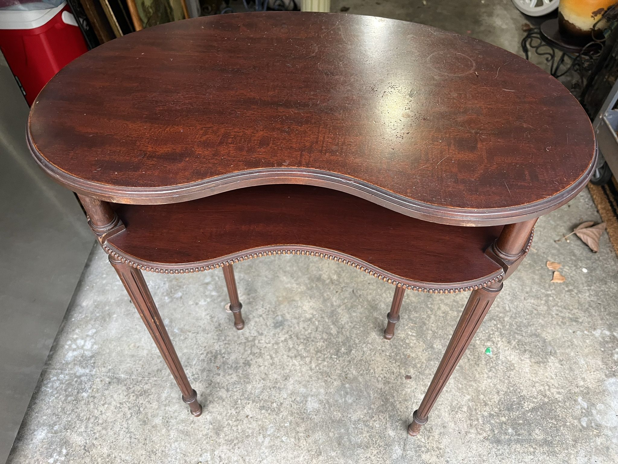 Antique Kidney Table 
