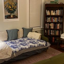 Olive Green Linen Sleeper Sofas(2)