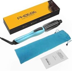 PHOEBE Hot Brush Hair Straightener – Heated Round Styling Brush (New)