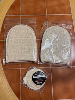 Exfoliating Loofah Mitts and Pad Set