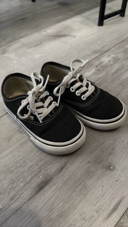 Black and white vans