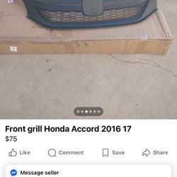 Honda Accord Front Grill 2016-2017