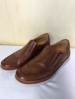 Mephisto Twain Slip-On Sneakers Mens Size US 9 EU 8.5 Brown Leather Walk Shoes