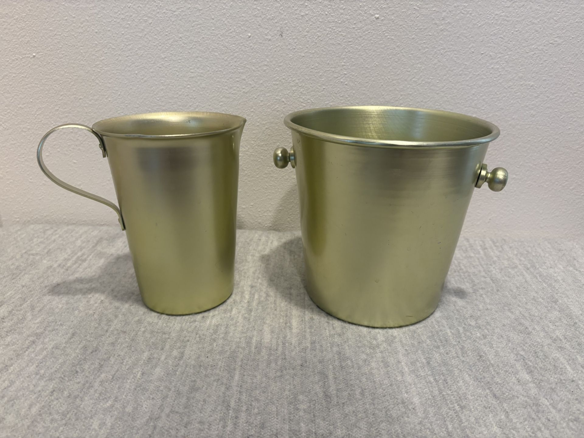 Green Metal Pitcher & bucket Set - Simi valley