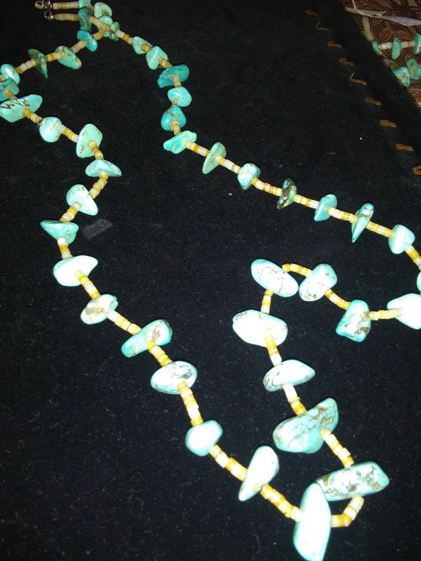Vintage Turquoise and beads necklace