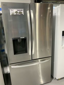 LG 26 cu.ft. Counter Depth French Door Smart Refrigerator $1,050