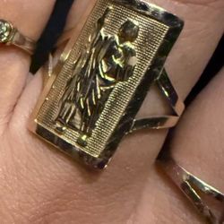 san judas ring 14k