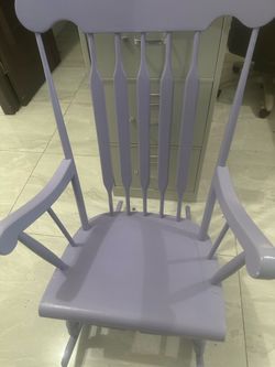 Lavender rocking chair