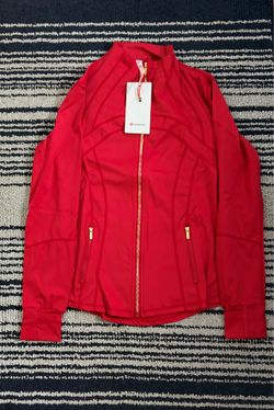 Red lululemon jacket 8,10