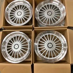 New Set 18 Inch Alpina Style Rims Wheels 18x8.5 +20 (5x112 / 5x120) CB: 74.1